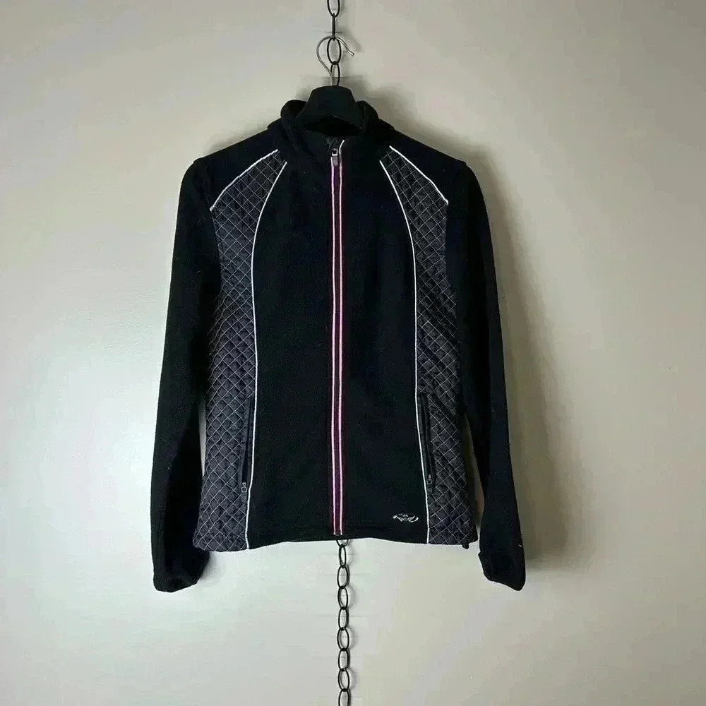 Vintage Harley Davidson Zip-up Biker Fleece Size XS